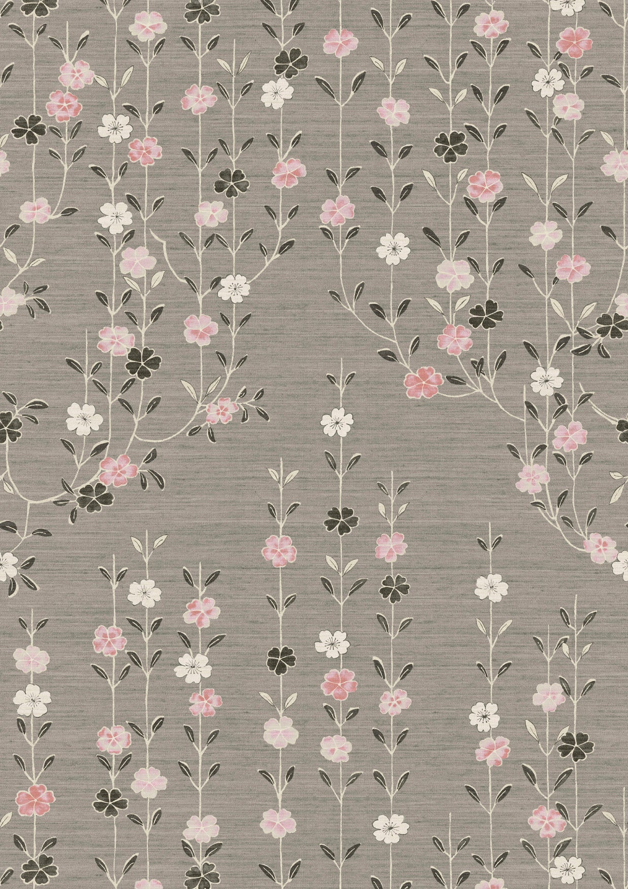 Blossom Powder Cloud – närbild — Lewis & Wood tyg