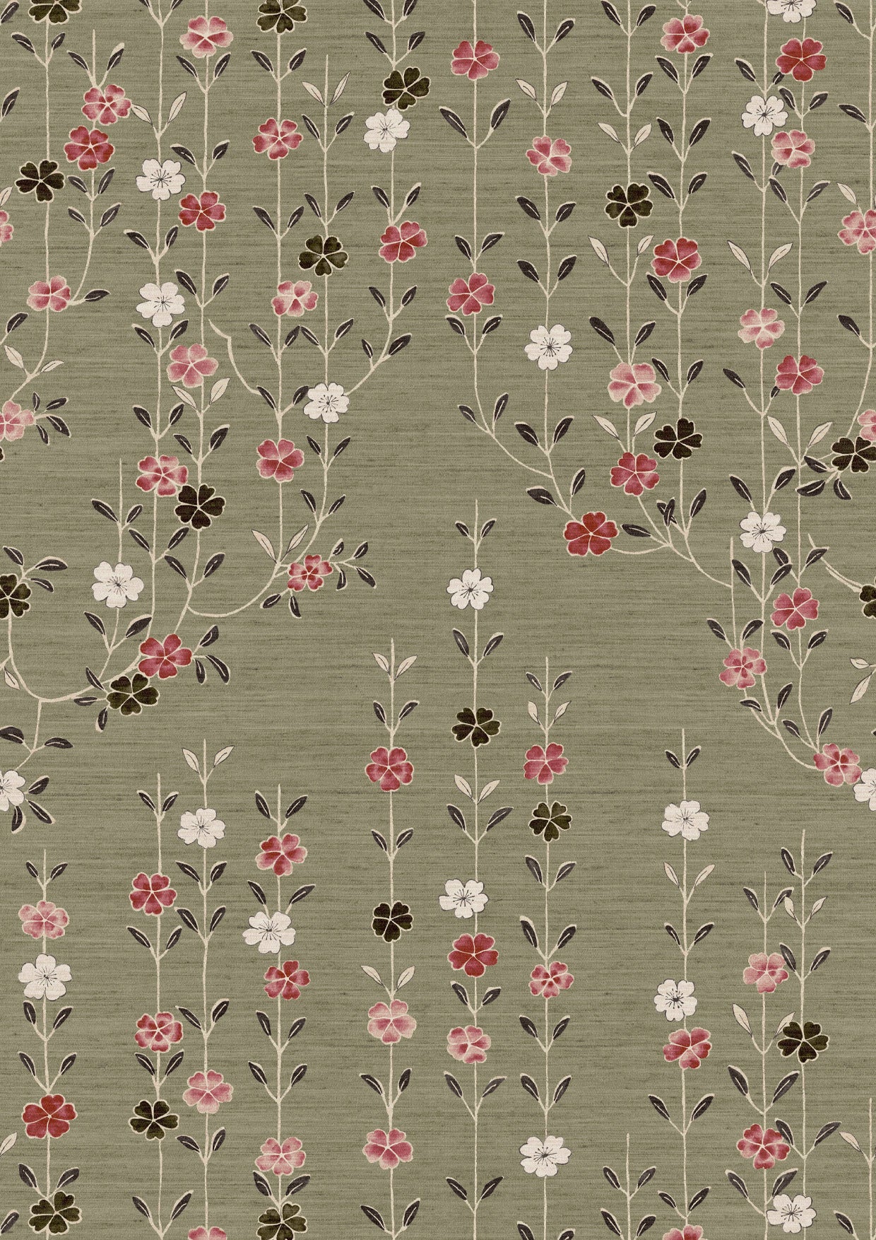 Blossom Tea Rose – närbild — Lewis & Wood tapet