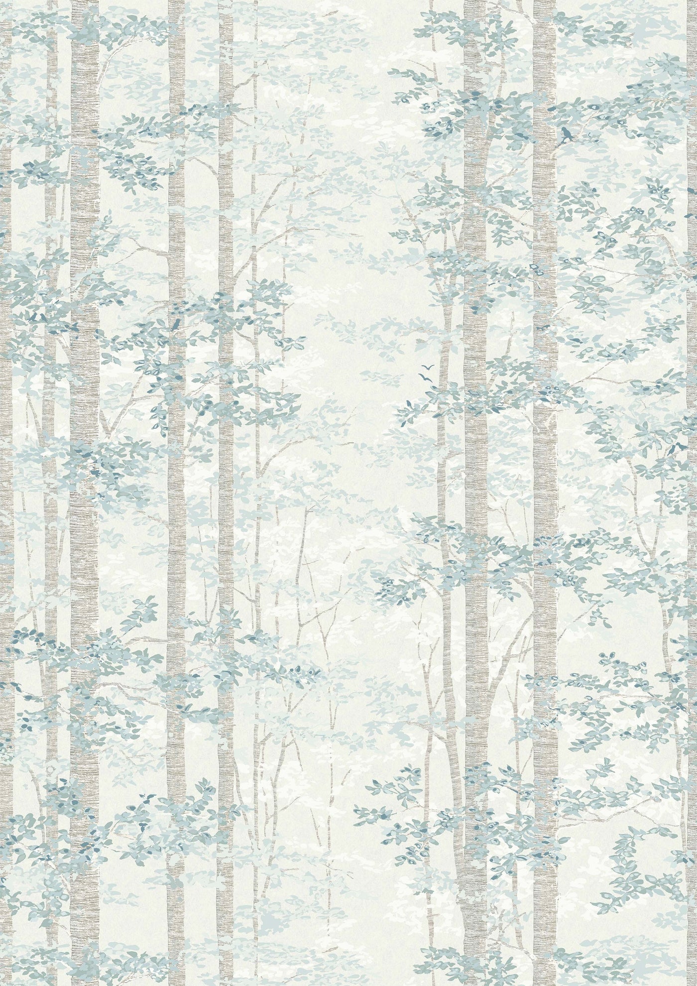 Bosky Blue Yonder – hel bredd — Lewis & Wood tapet