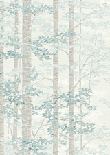 Bosky Blue Yonder – närbild — Lewis & Wood tapet