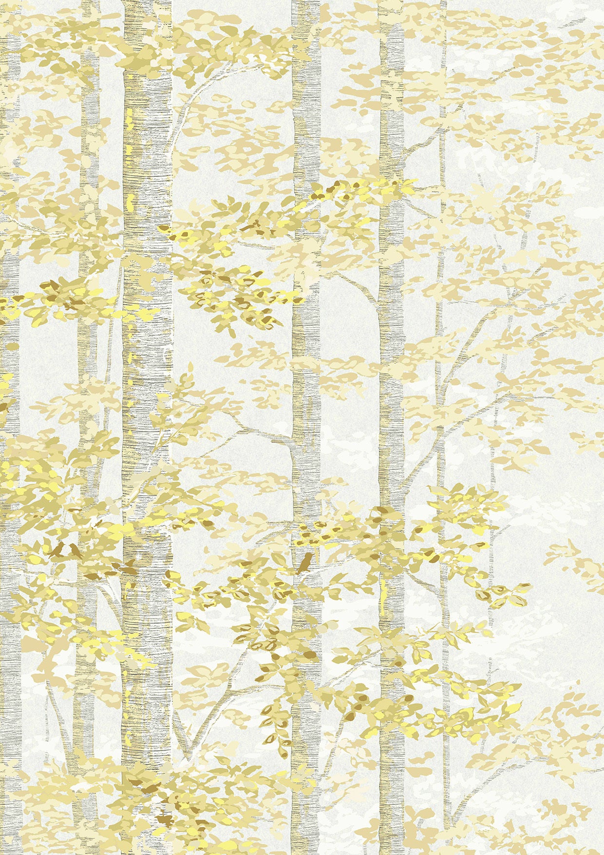 Bosky Mellow – närbild — Lewis & Wood tapet