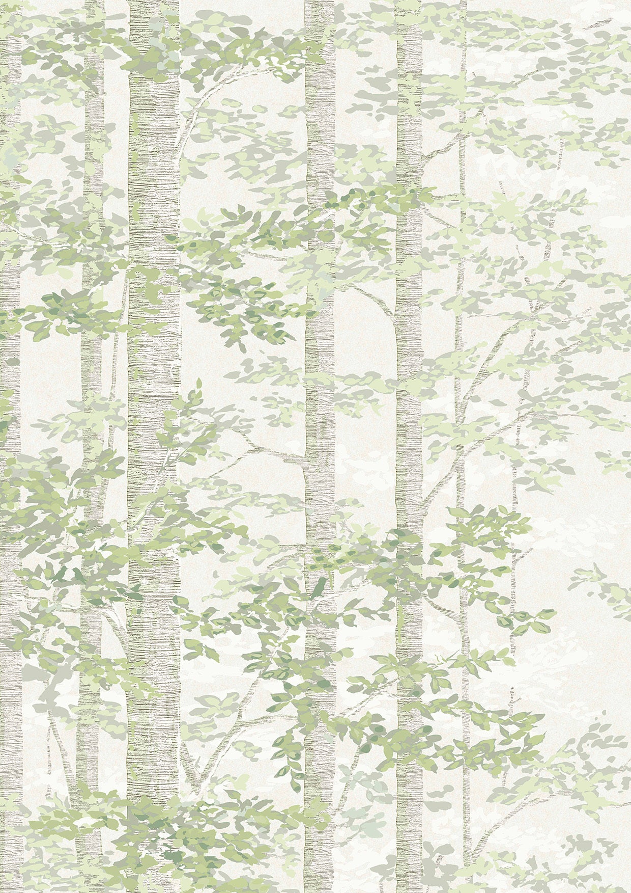 Bosky Verdure – närbild — Lewis & Wood tapet