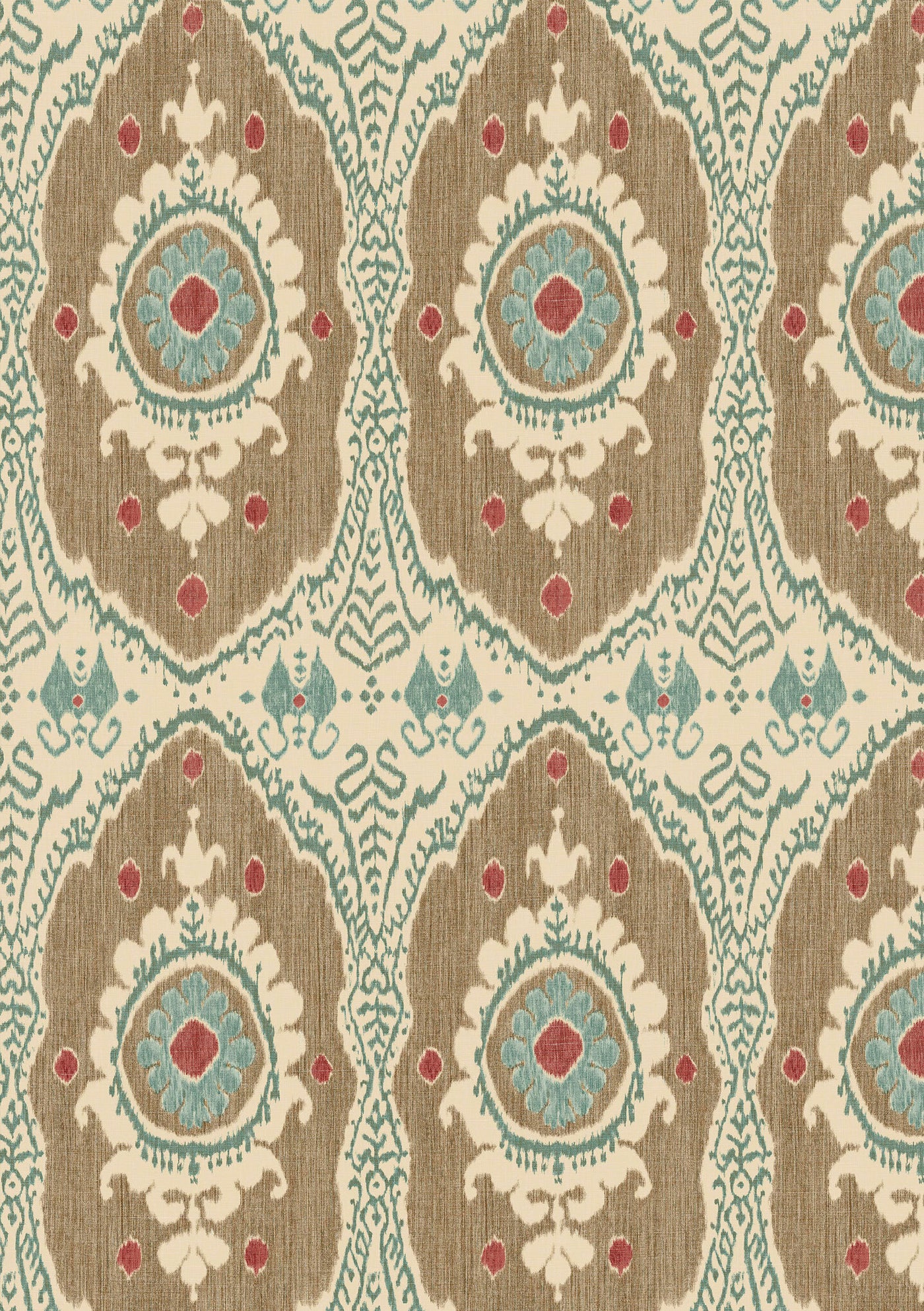 Bukhara Blue Cedar – närbild — Lewis & Wood tyg