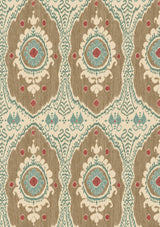 Bukhara Blue Cedar – närbild — Lewis & Wood tyg