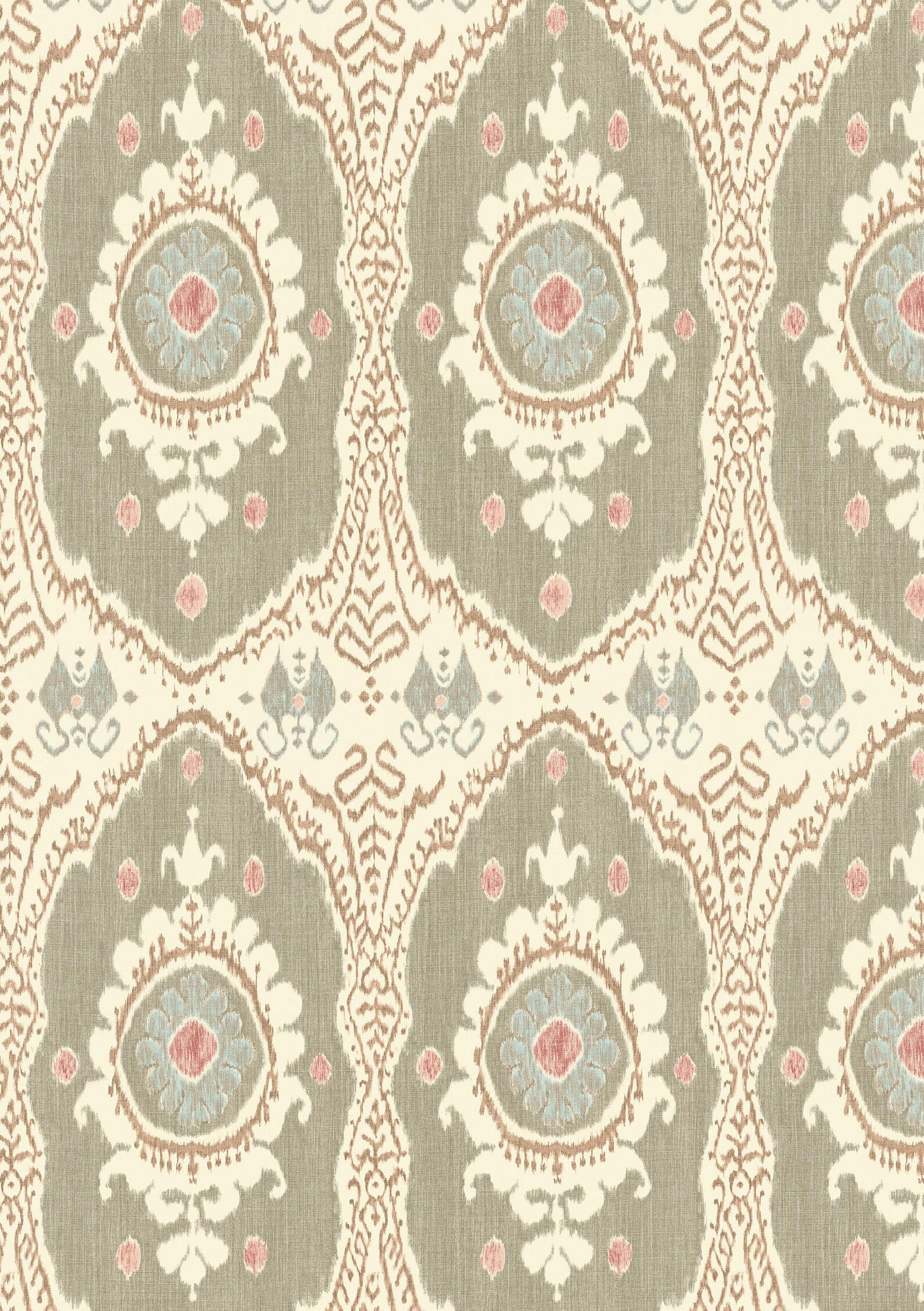 Bukhara Tea Rose – närbild — Lewis & Wood tyg