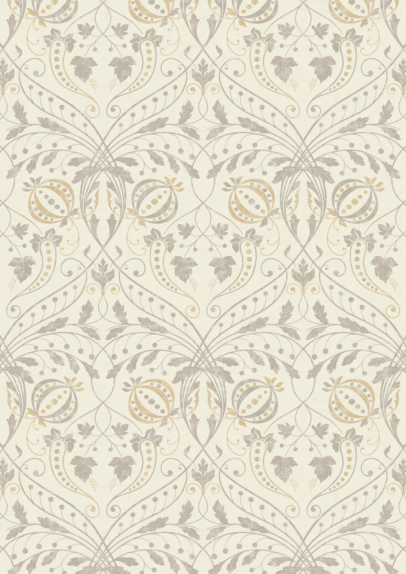 Chateau Gesso – hel bredd — Lewis & Wood tapet