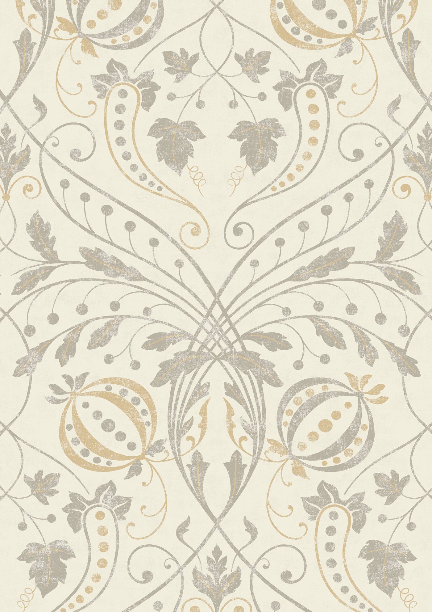 Chateau Gesso – närbild — Lewis & Wood tapet