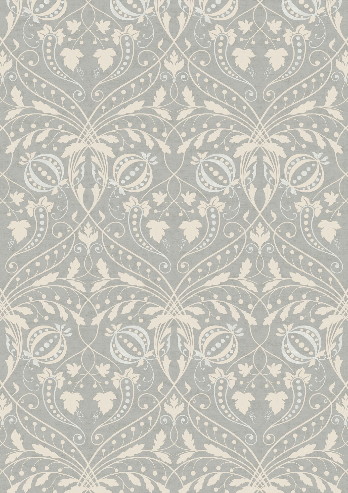 Chateau Silver – hel bredd — Lewis & Wood tapet