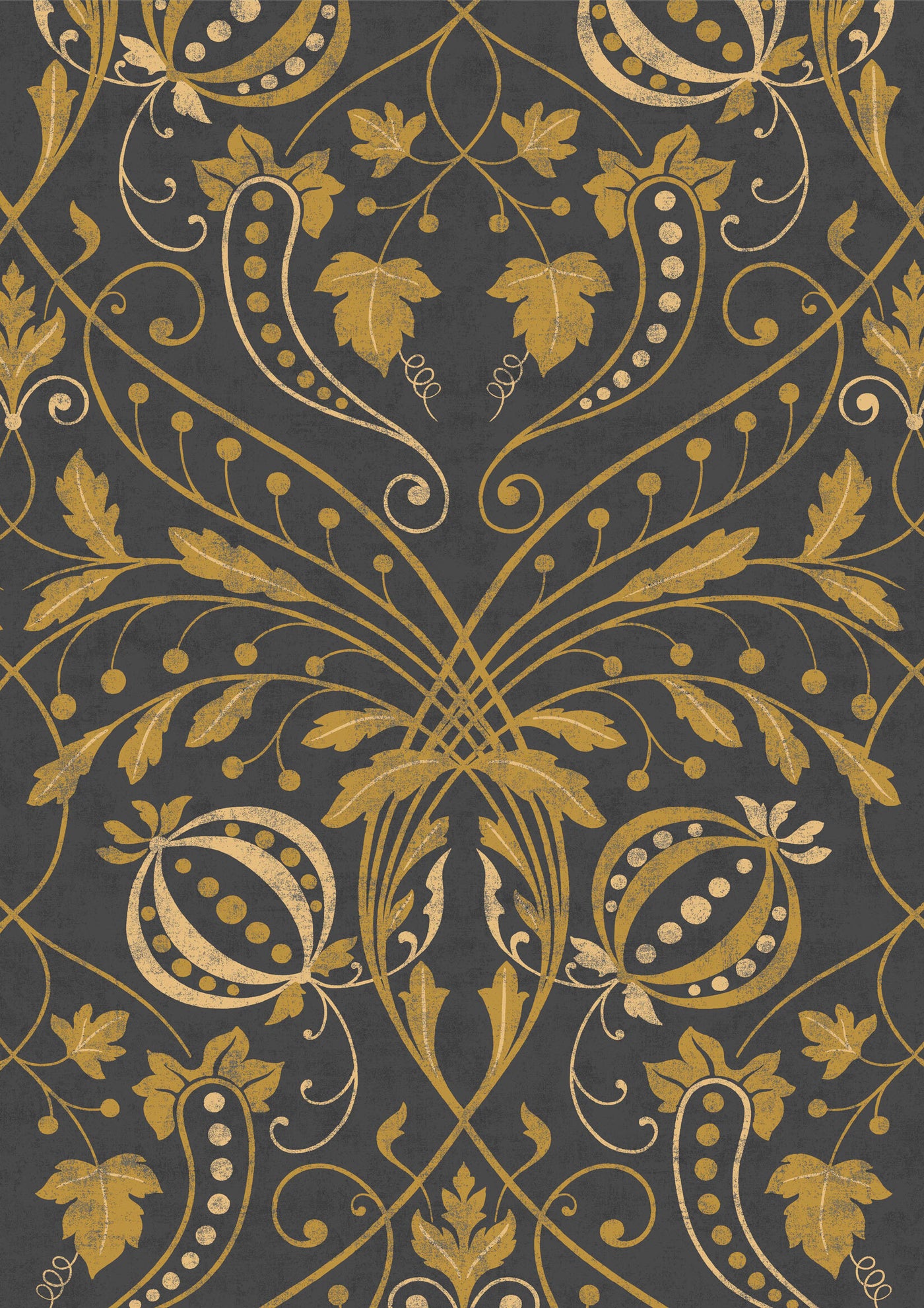 Chateau Tortoiseshell – närbild — Lewis & Wood tapet