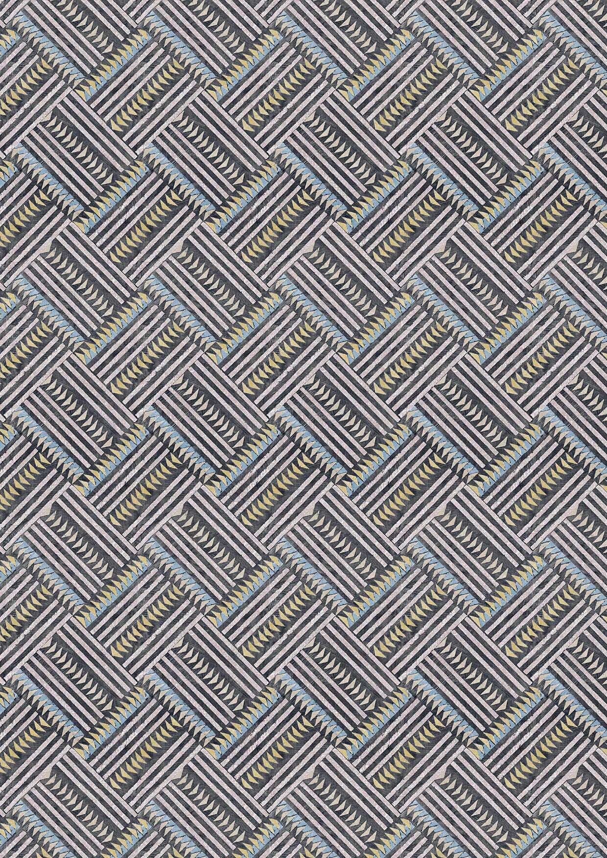 Checkerbox Allsorts – närbild — Lewis & Wood tyg