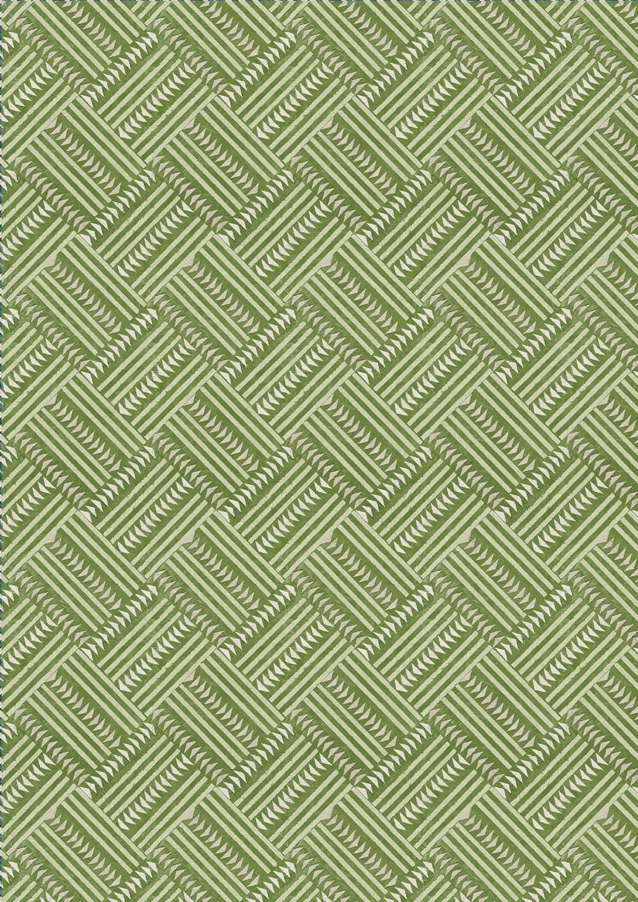 Checkerbox Cactus – närbild — Lewis & Wood tyg