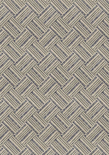 Checkerbox Charcoal – närbild — Lewis & Wood tyg