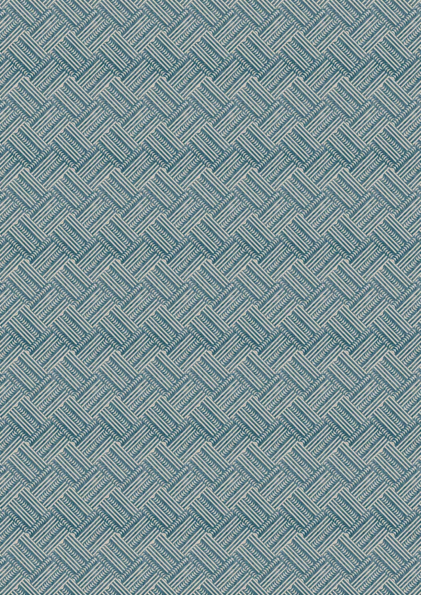 Checkerbox Indigo – hel bredd — Lewis & Wood tyg