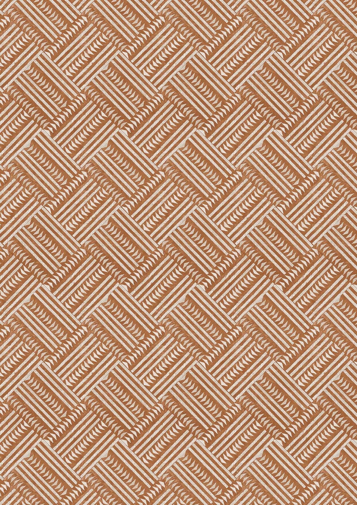 Checkerbox Turmeric – närbild — Lewis & Wood tyg