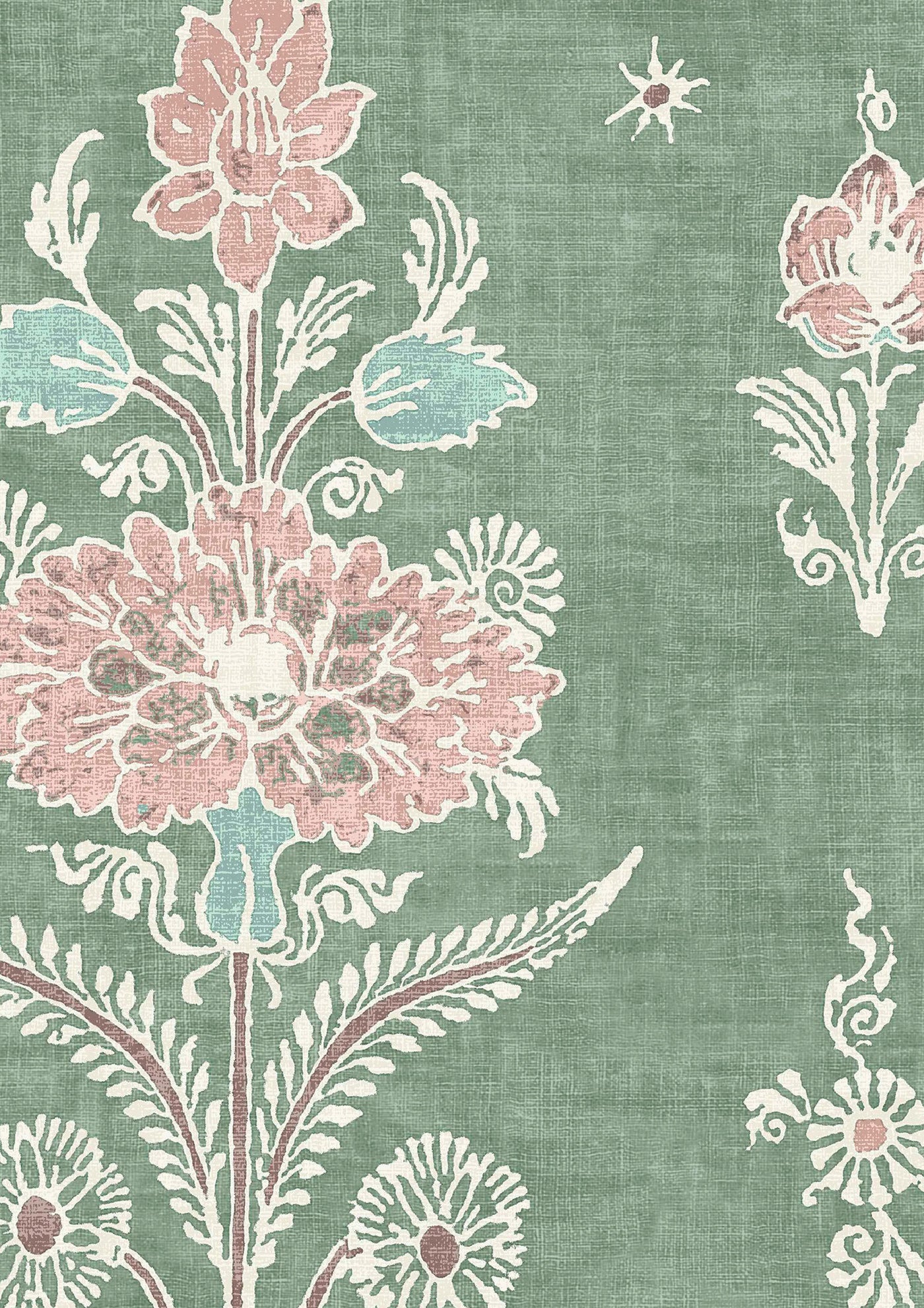 Citadel Green Glaze — Lewis & Wood tapet