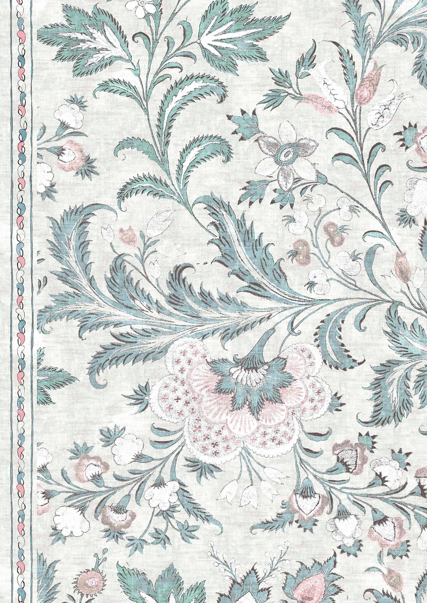 Coromandel Ceramic – närbild — Lewis & Wood tapet
