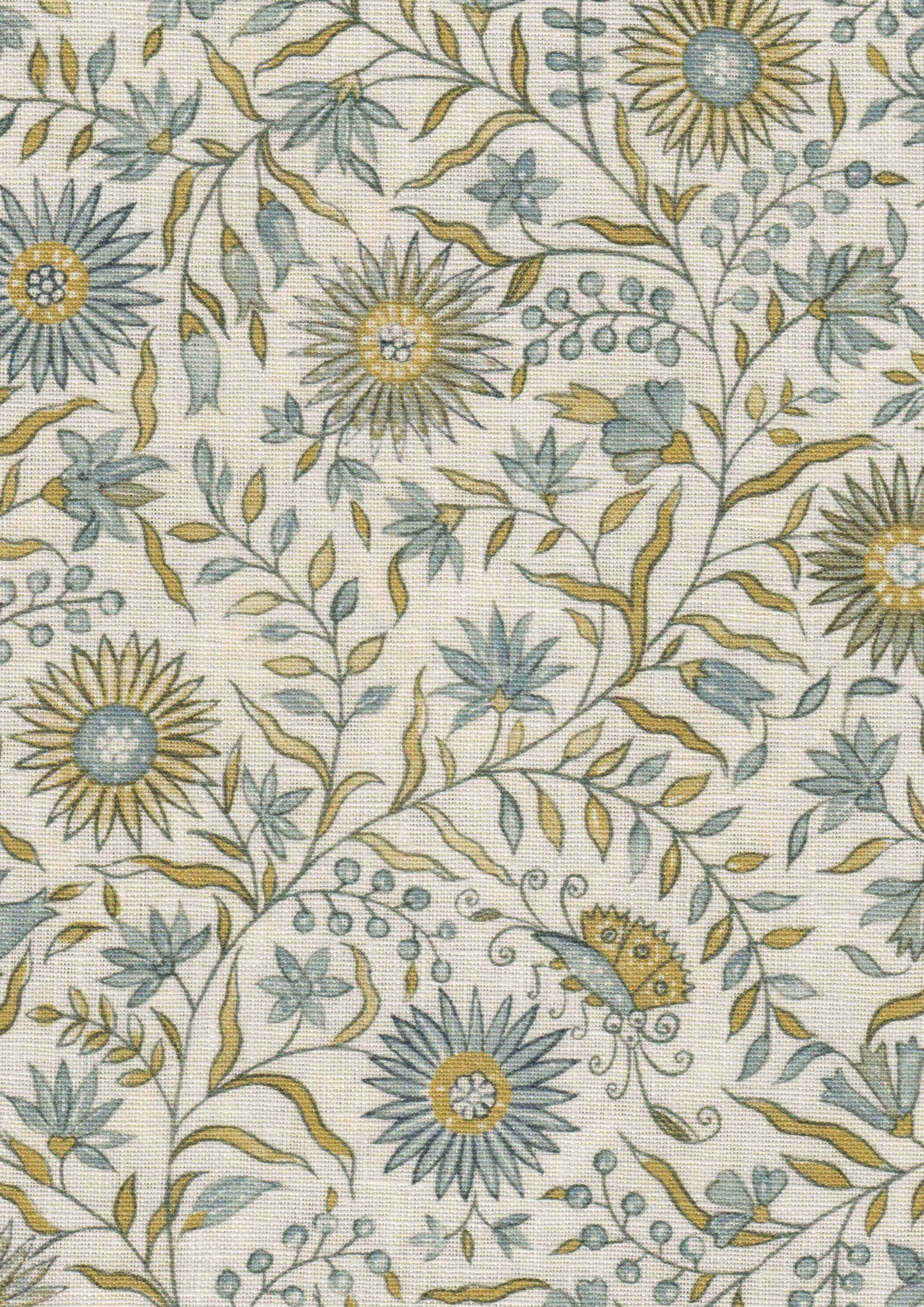 Daisy Chintz Tygprov Quince