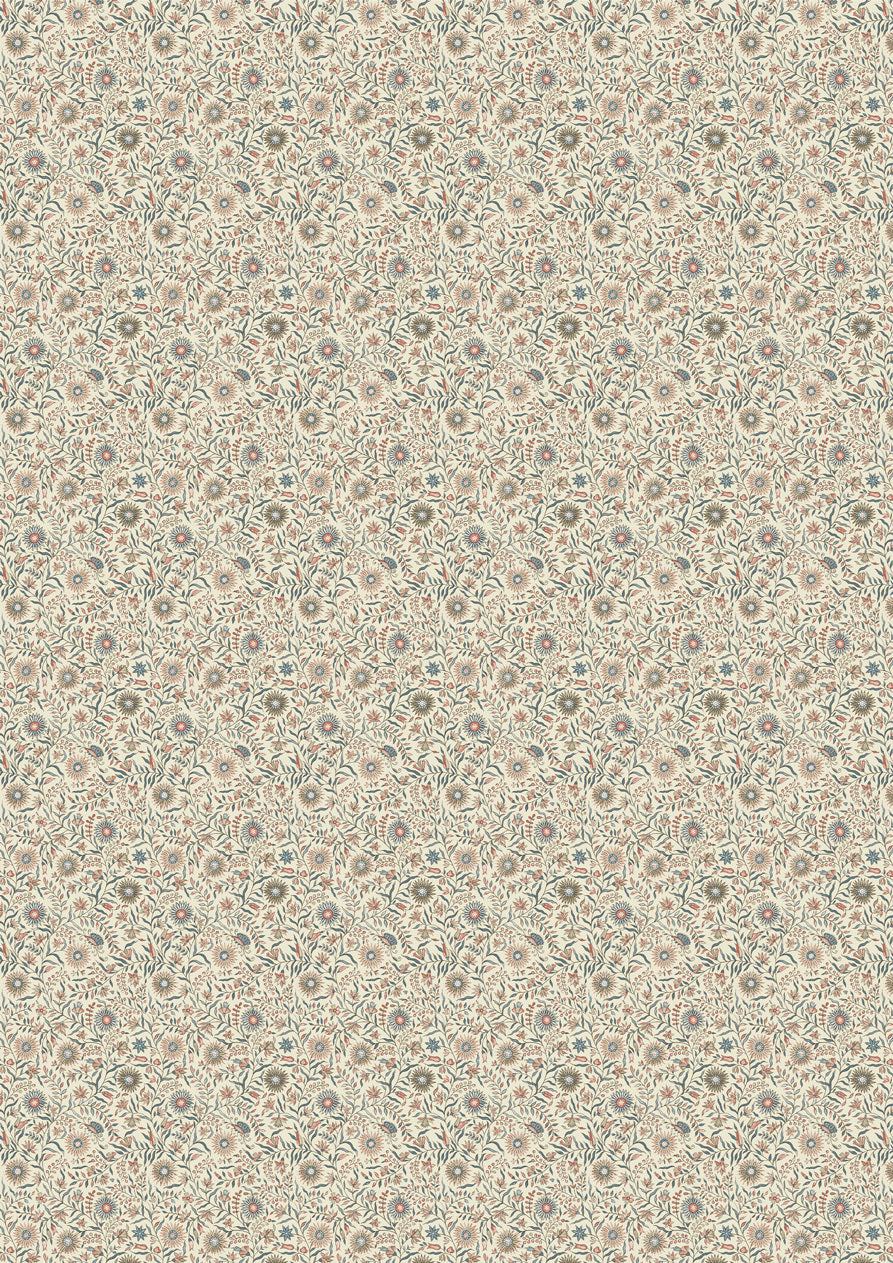 Daisy Chintz Document – hel bredd — Lewis & Wood tyg
