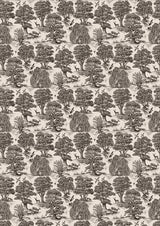 Deer Park Black – hel bredd — Lewis & Wood tyg