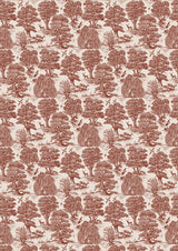 Deer Park Rouge – hel bredd — Lewis & Wood tyg