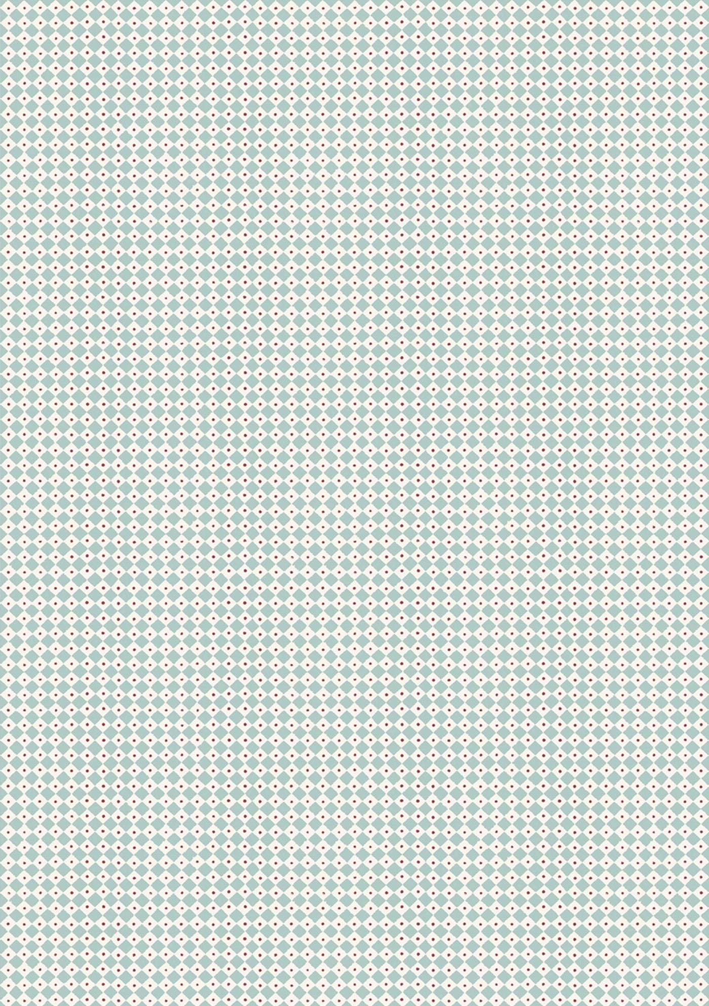 Diamond Dot Sea Holly – närbild — Lewis & Wood tyg