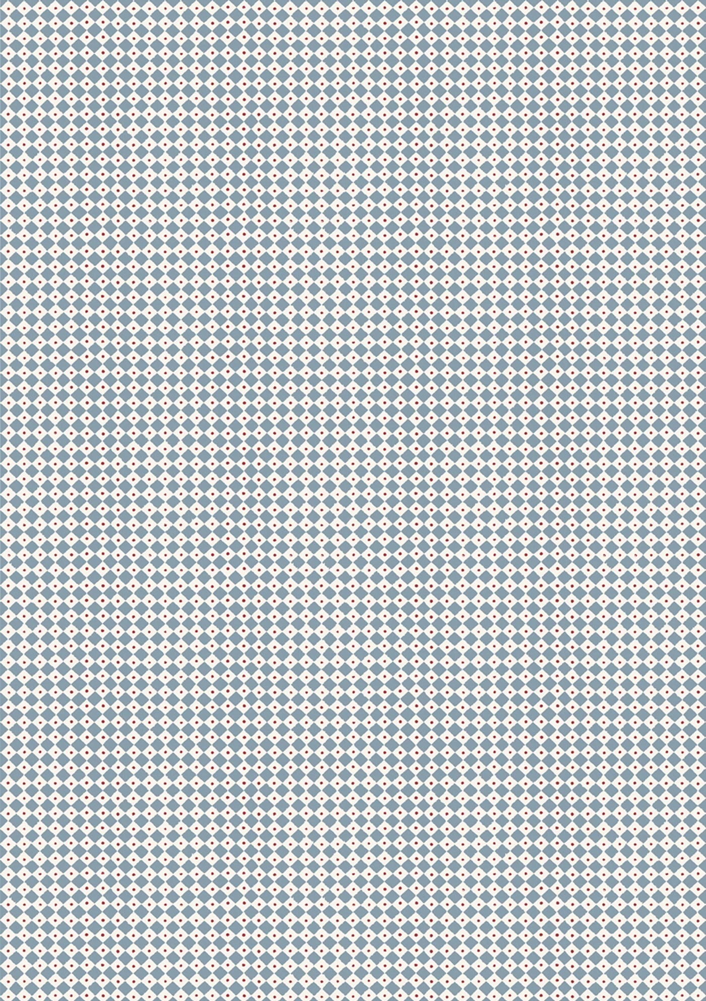 Diamond Dot Wedgwood Blue – närbild — Lewis & Wood tyg