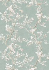 Doves Aquamarine – hel bredd — Lewis & Wood tyg