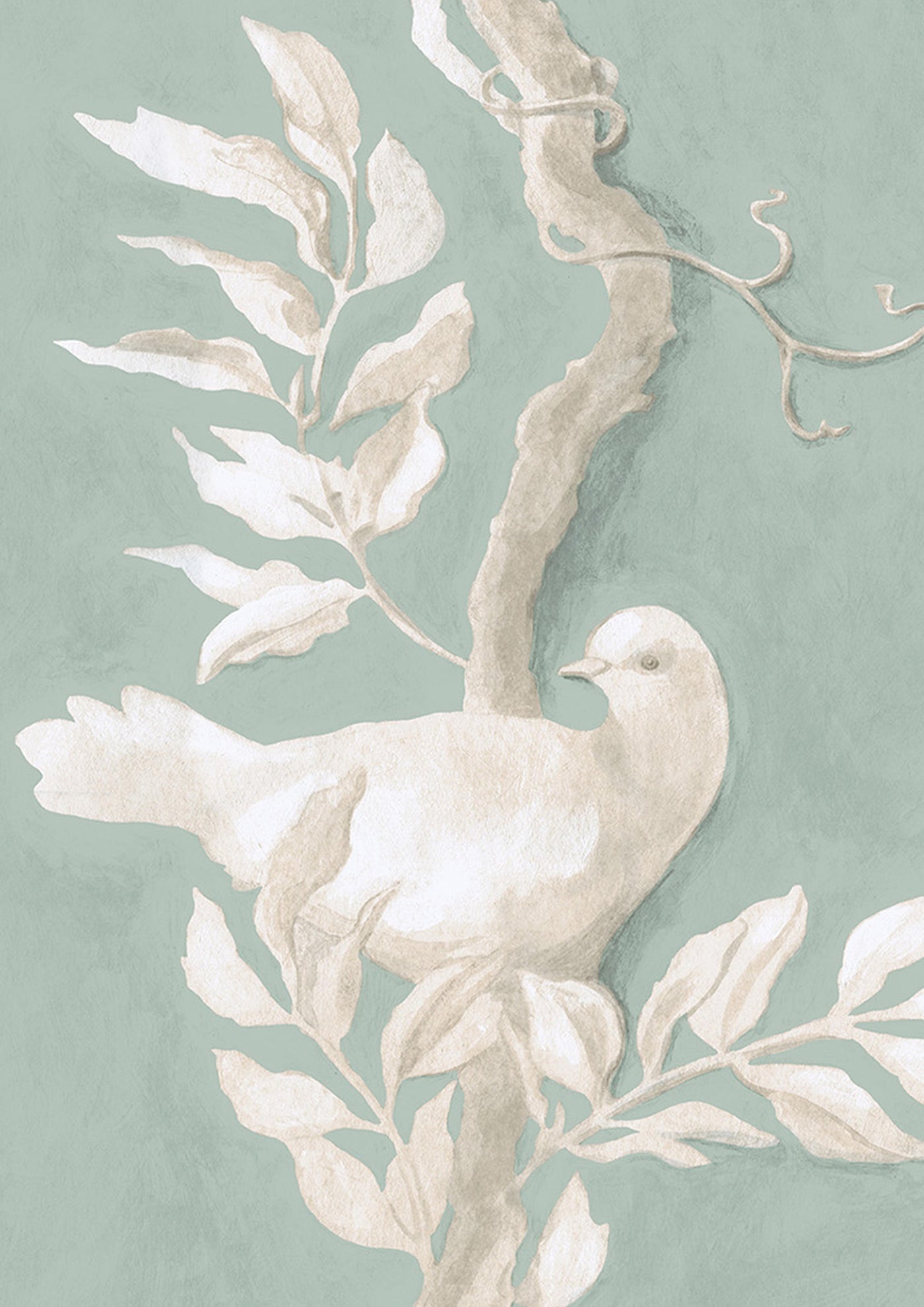Doves Tapetprov Aquamarine
