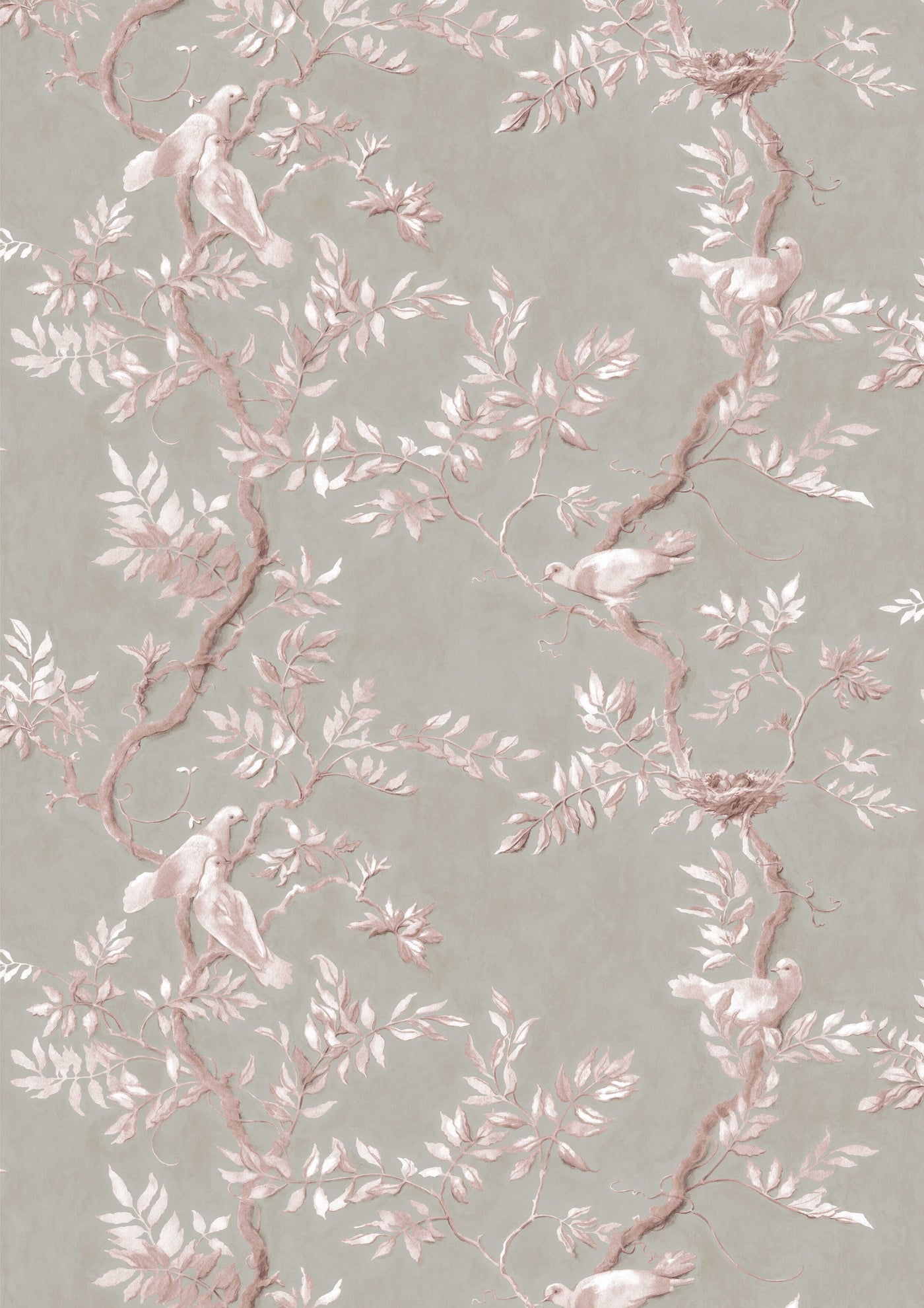Doves Flax – hel bredd — Lewis & Wood tapet