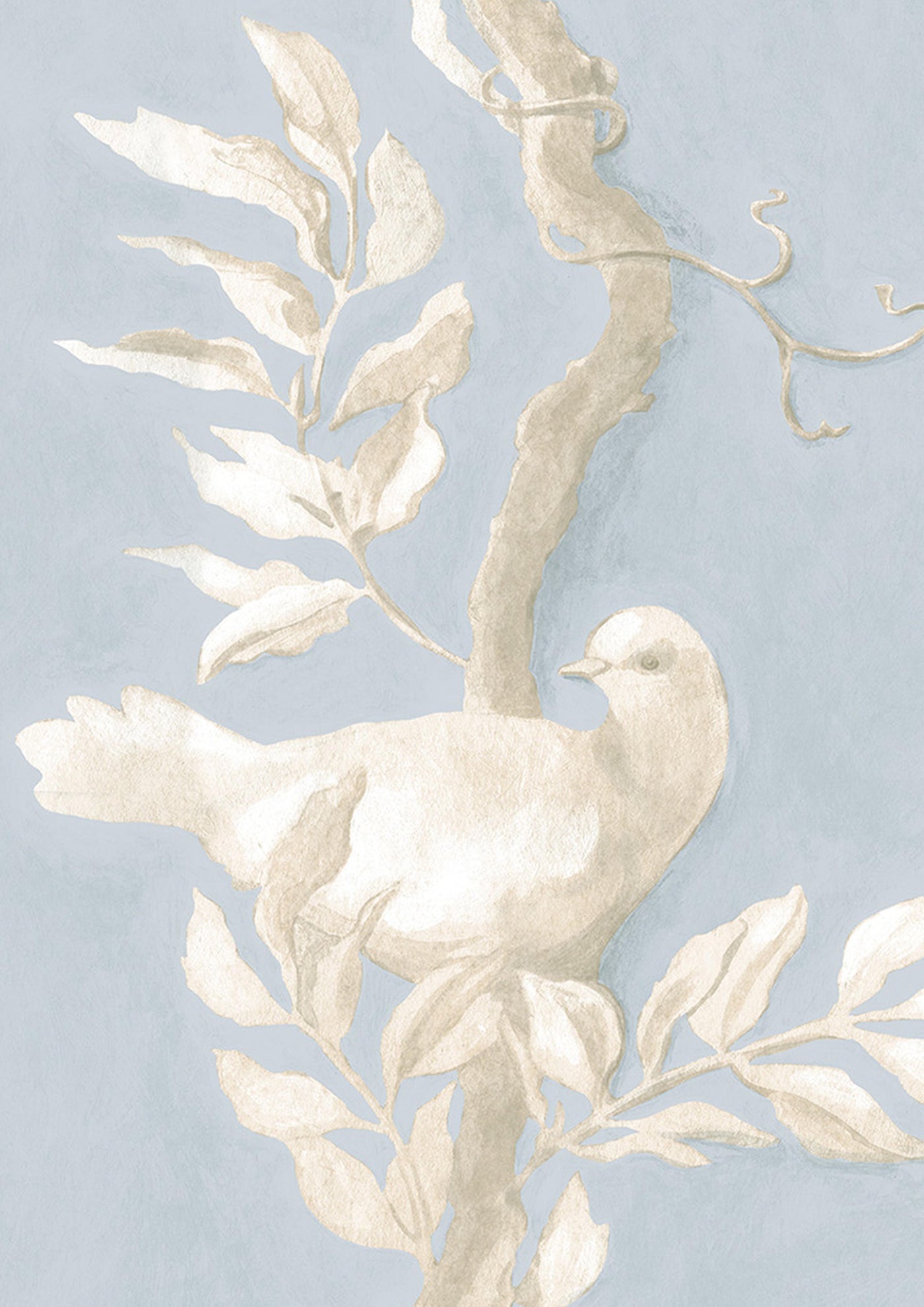 Doves Summer Blue — Lewis & Wood tapet