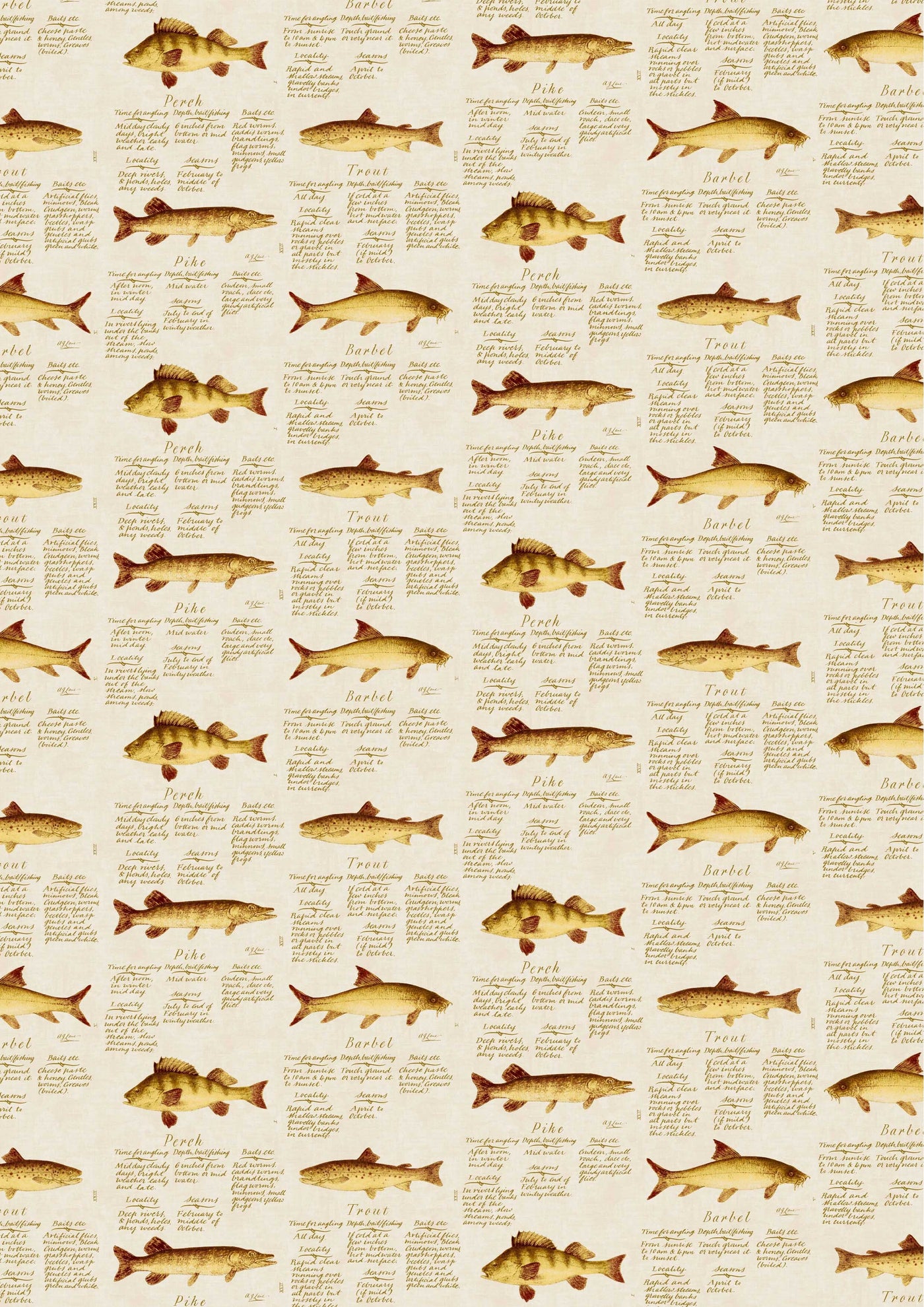 European Fish European Fish – hel bredd — Lewis & Wood tapet
