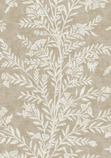 Fan Flower Gold Dust – närbild — Lewis & Wood tyg