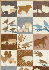 Farm Friends Quilt Document – närbild — Lewis & Wood tyg