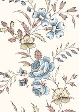 Fleurie Tapetprov Forget-Me-Not