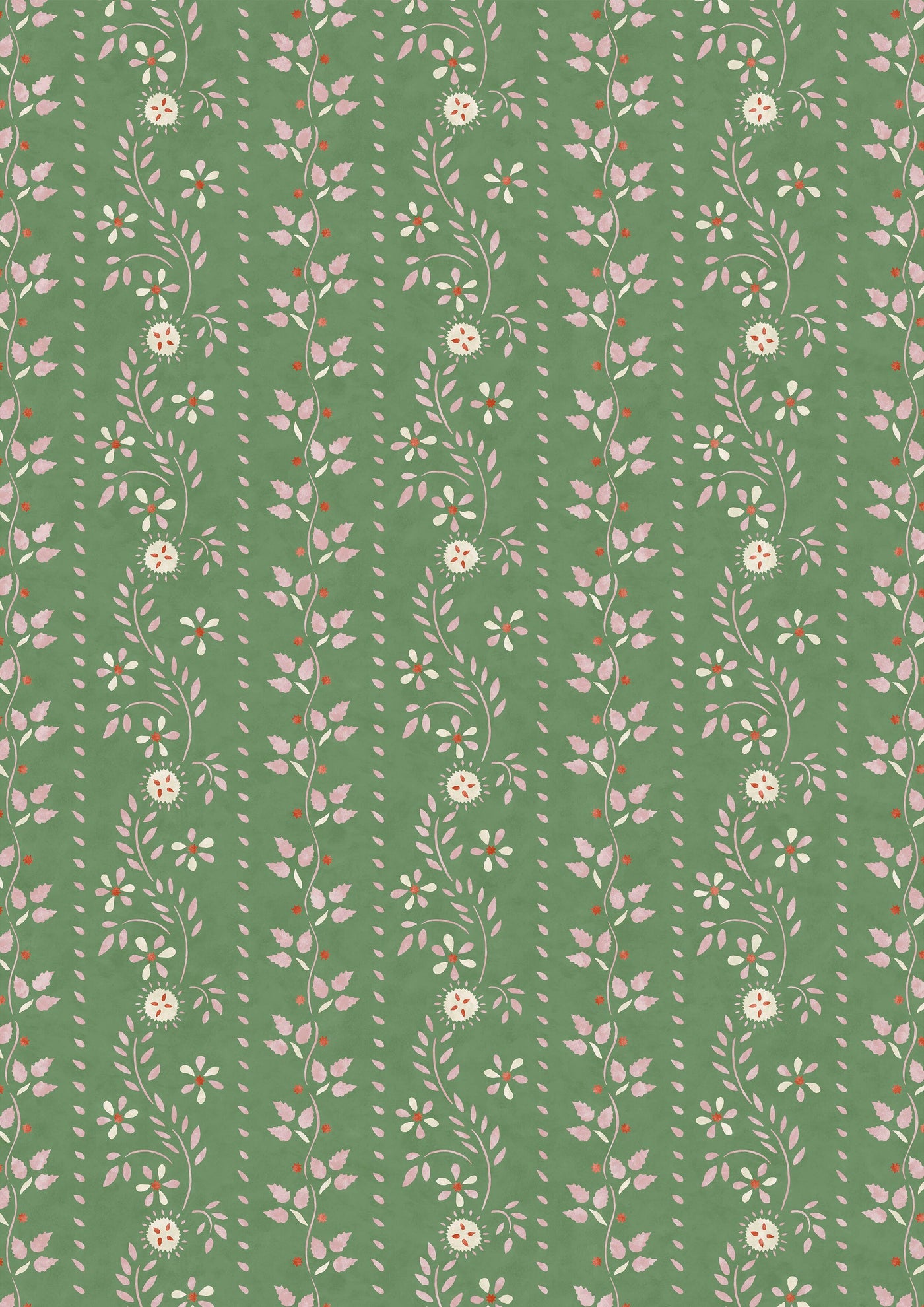 Folklore Blossom Leaf – hel bredd — Lewis & Wood tapet
