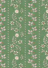 Folklore Blossom Leaf – närbild — Lewis & Wood tapet