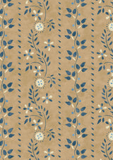 Folklore Buttermilk Blue – närbild — Lewis & Wood tapet