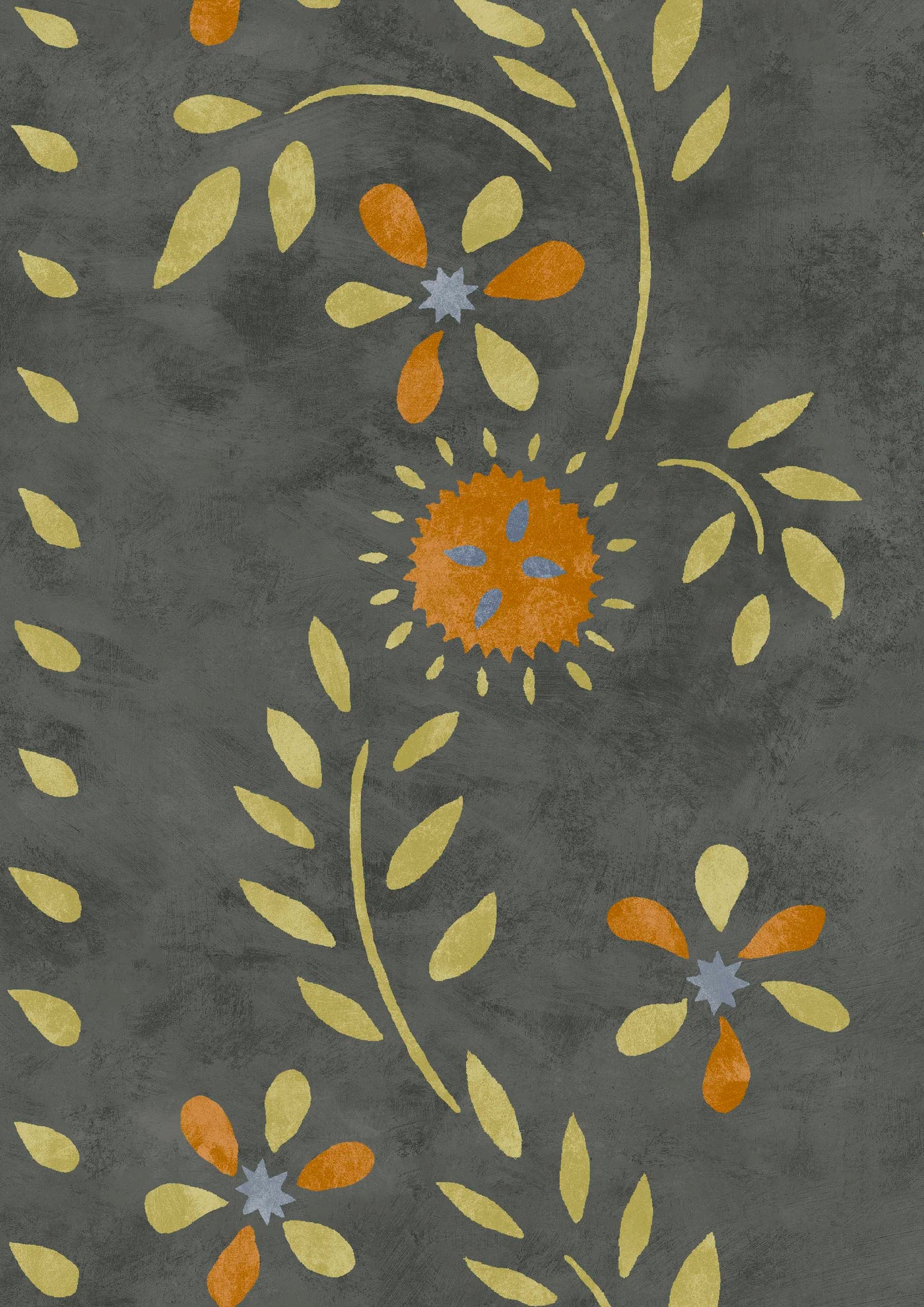 Folklore Charcoal Lime — Lewis & Wood tapet