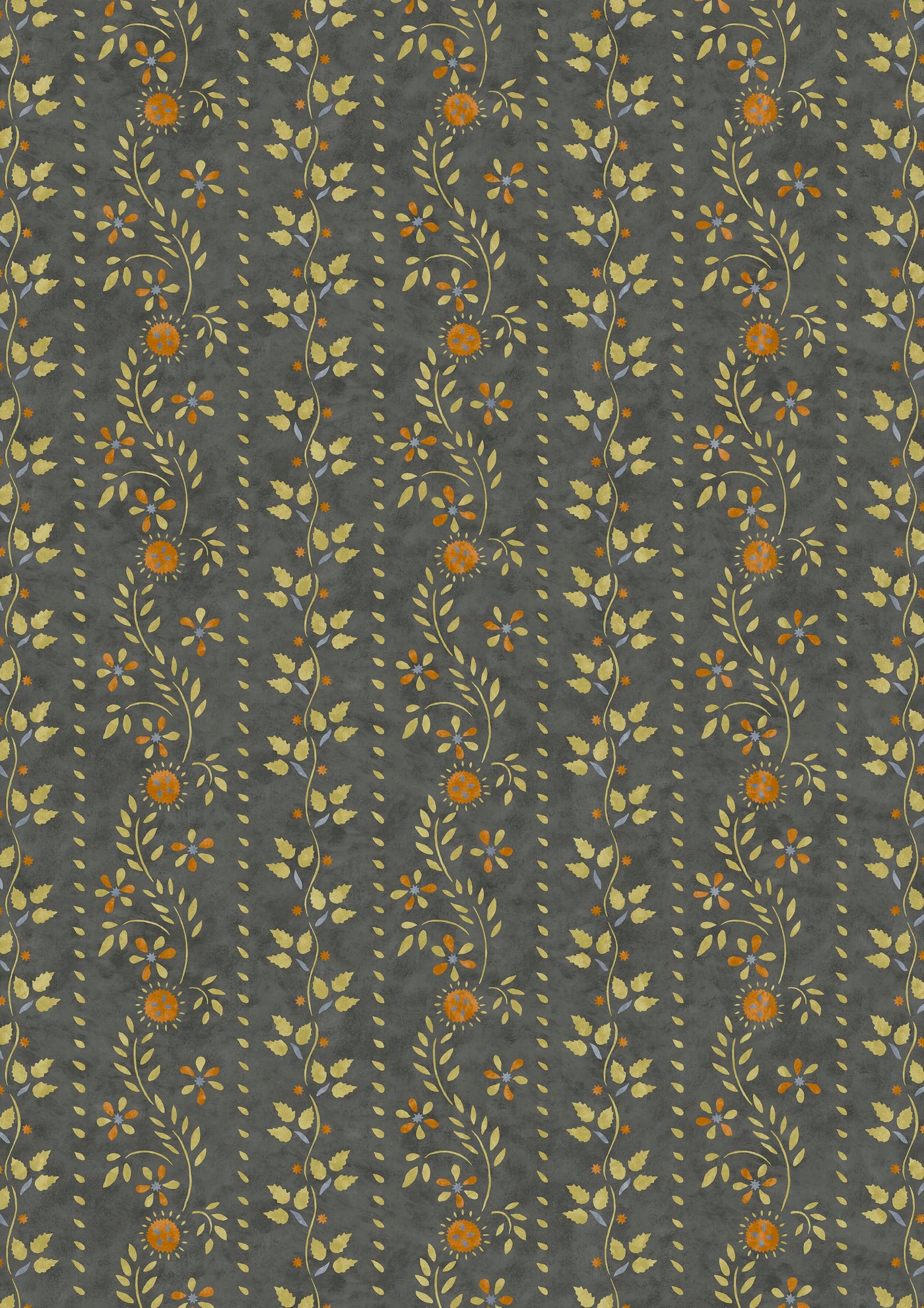 Folklore Charcoal Lime – hel bredd — Lewis & Wood tapet