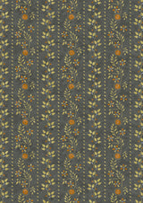 Folklore Charcoal Lime – hel bredd — Lewis & Wood tapet
