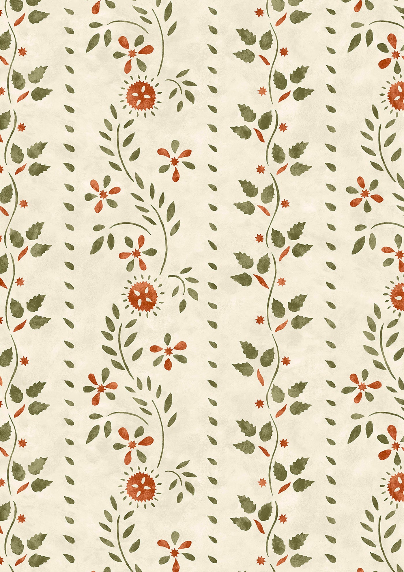 Folklore Green Apple – närbild — Lewis & Wood tapet