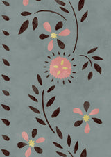 Folklore Tapetprov Rose Ash