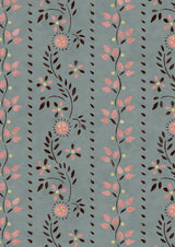 Folklore Rose Ash – närbild — Lewis & Wood tapet
