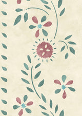 Folklore Teal Berry — Lewis & Wood tapet
