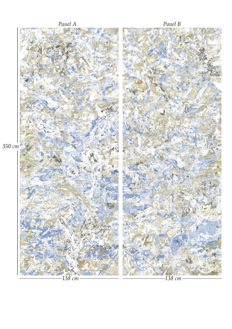 Force 9 Big Blue – panels — Lewis & Wood tapet