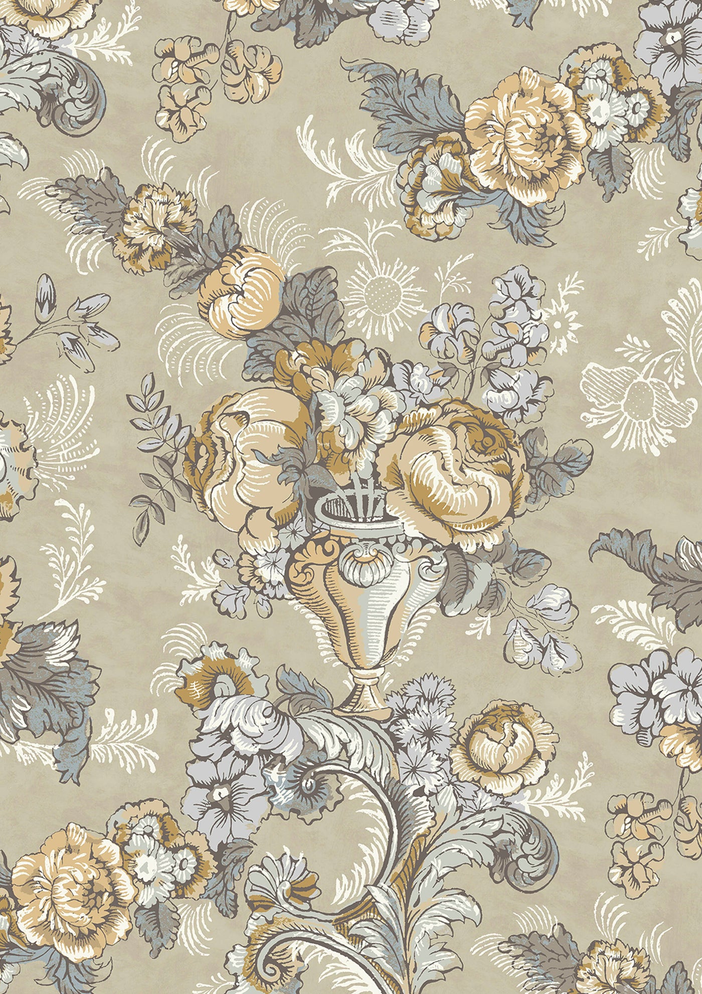 Georgia Gold Slate – närbild — Lewis & Wood tapet