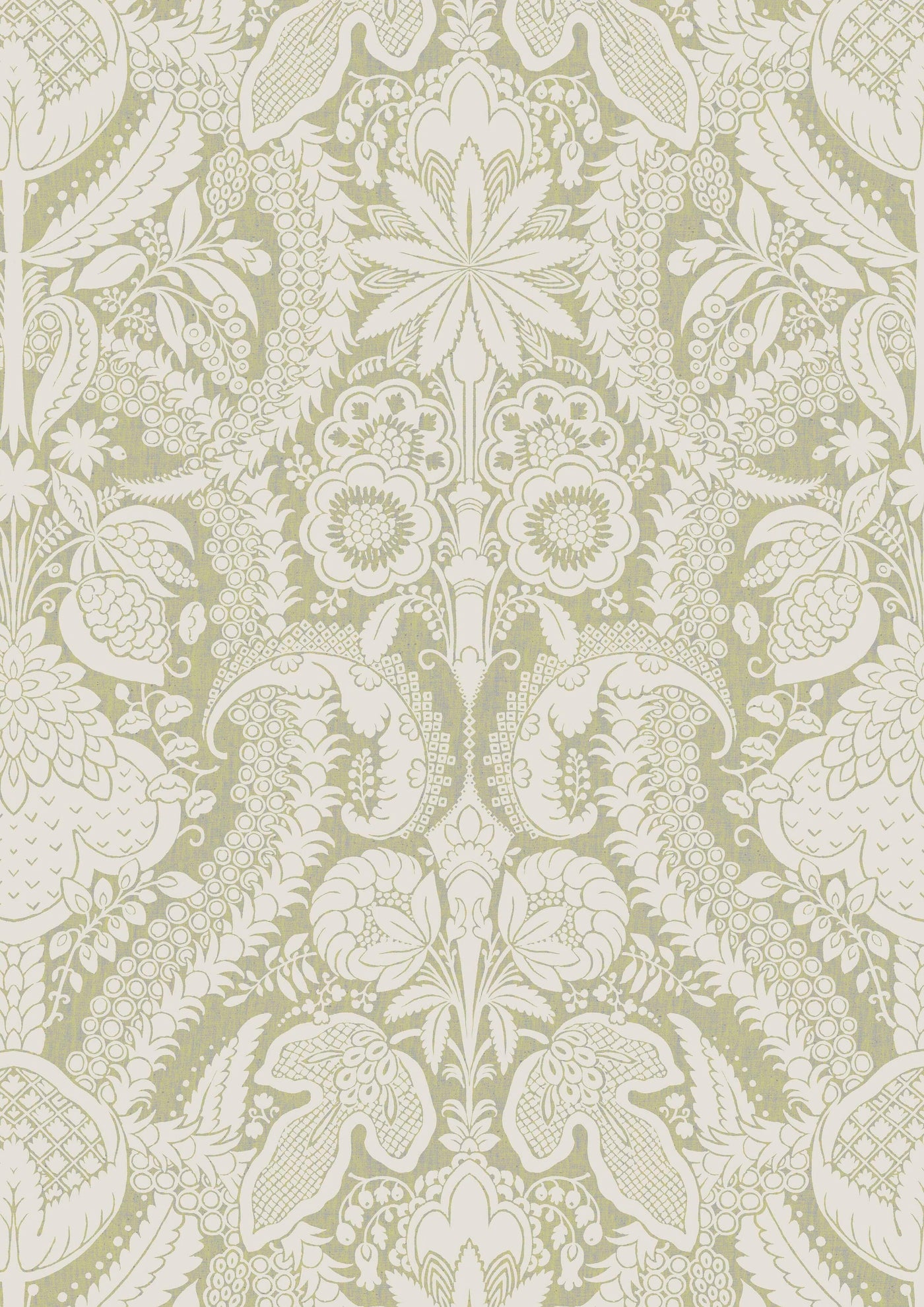 Hanbury Greengage – närbild — Lewis & Wood tyg