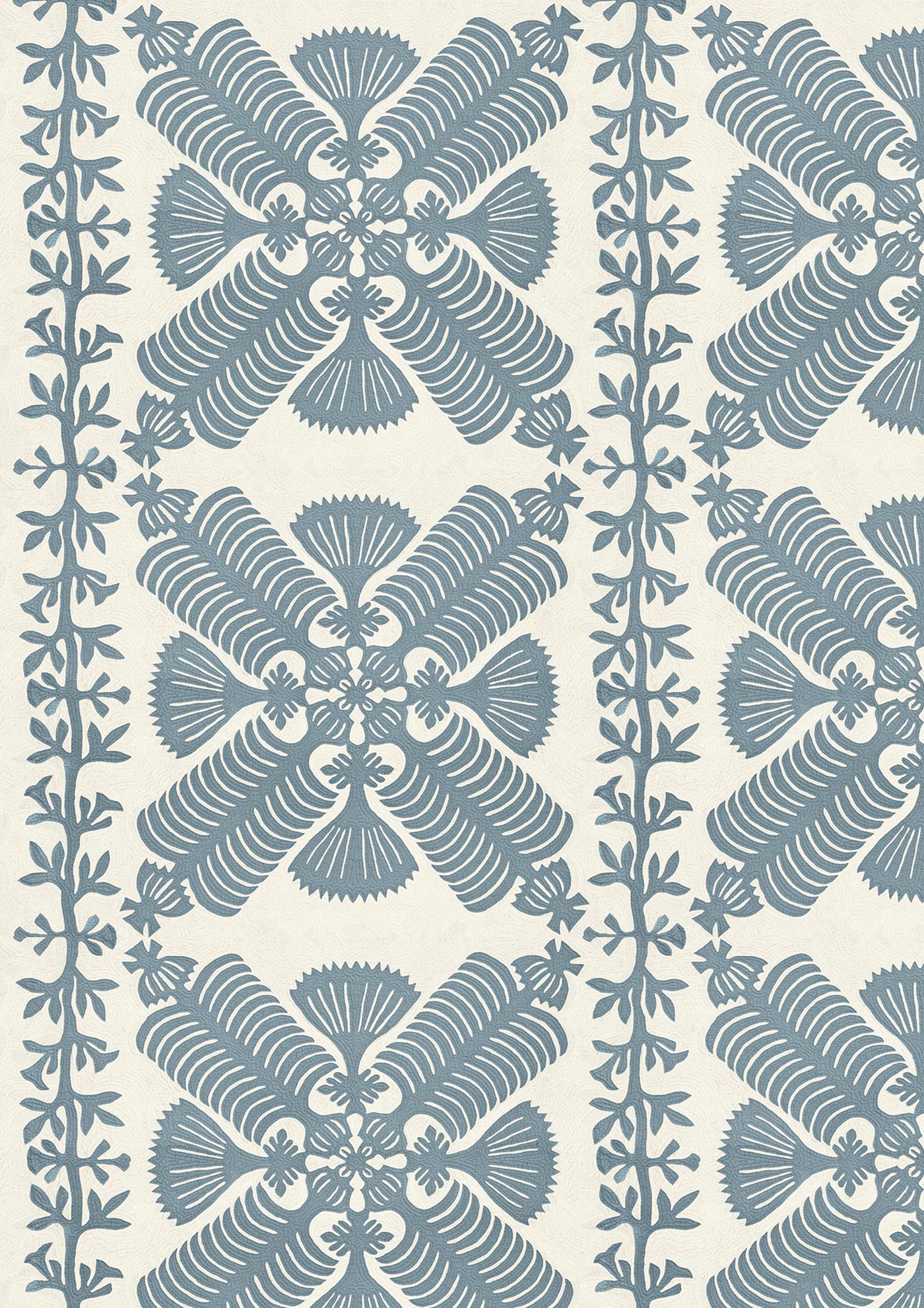 Hawaiian Bluebird – närbild — Lewis & Wood tyg