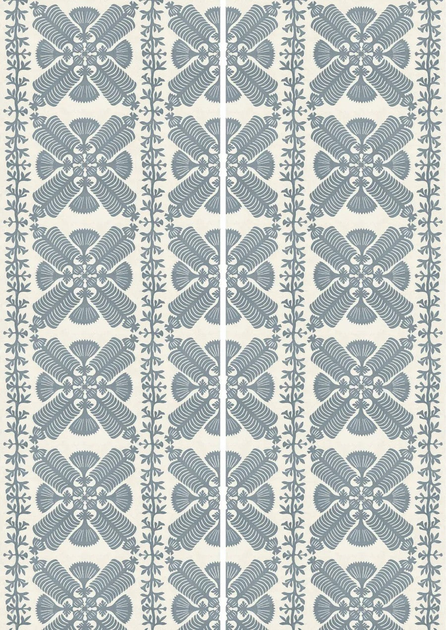 Hawaiian Bluebird – full width A+B panels — Lewis & Wood tyg