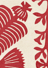 Hawaiian Quilt Tygprov Coral